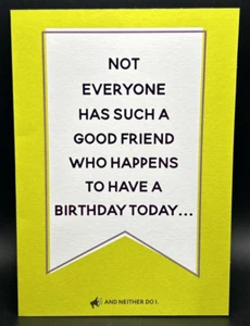 Friend Birthday Greeting Card Blank Inside w/Envelope - Picture 1 of 3