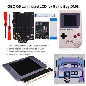 3.1" Laminated IPS Backlight OSD Menu FRM LCD Screen Kit Pre-cut Case For GB DMG - Picture 1 of 45