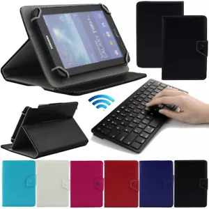 For Lenovo Tab2/3/4 7.0 8.0 10.1 Tablet PC Bluetooth Keyboard Leather Case Skin - Picture 1 of 36