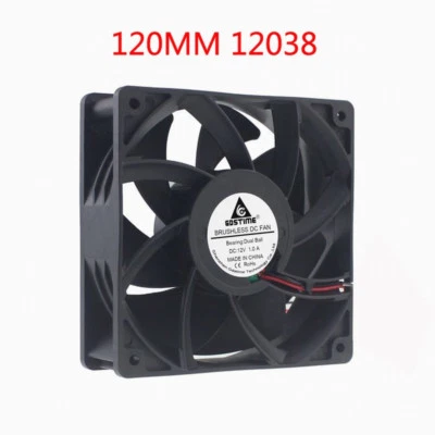 12CM 12038 DC12V 1.0A High Speed Double Ball Inverter Brushless Cooling Fan - Image 1 of 4