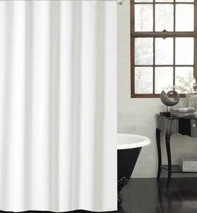 Crisp white shower curtain 1.8x1.8 new free shipping - Picture 1 of 2