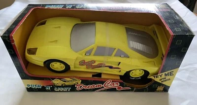 Toy State Push N Light Dream Car Euro Exotic Neon Yellow Lamborghini - Image 1 of 2