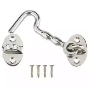 Everbilt 3 in. Gancho y ojo con cerradura de puerta de tormenta de acero inoxidable 20337 - Imagen 1 de 2