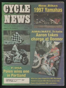 1996 August 21 Cycle News - Vintage Motorcycle Newspaper - Picture 1 of 2
