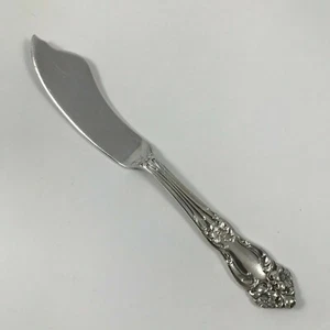 Antiguo CUCHILLO MANTEQUILLA MAESTRO CAÑA Y BARTON "LIRIO TIGRE" Plateado 7" Pat. 1901 - Imagen 1 de 4
