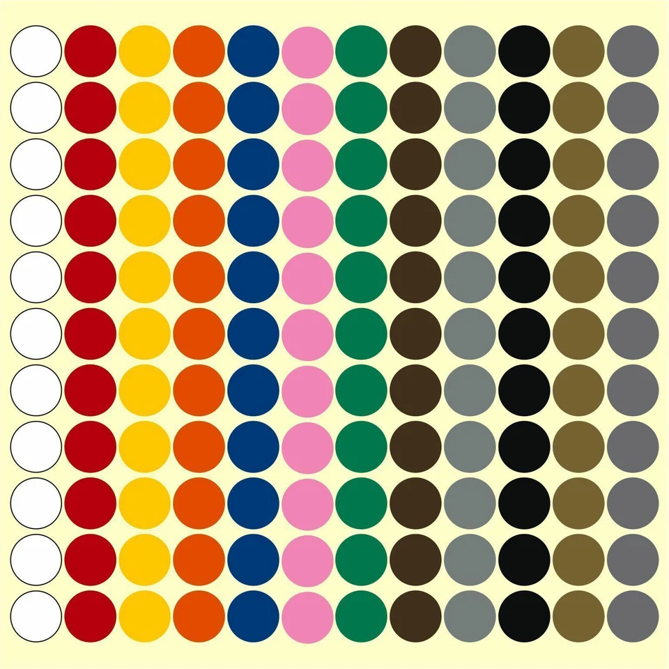 KLEBERIO 55 Klebepunkte 40mm Punkt Kreis selbstklebend glänzend Aufkleber