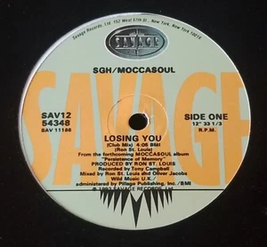 SGH / Moccasoul : Losing You (Savage Records 12") House - Picture 1 of 1