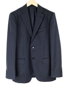 SUITSUPPLY Napoli Mens Blazer UK40L Navy Wool Super Striped Dress * - Picture 1 of 8