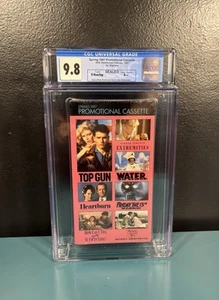 PROMO Upcoming CGC 9.8 A++ Spring 1987 VHS Movie Sealed Graded TOP GUN - Picture 1 of 2
