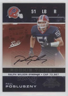 2007 Playoff Contenders Paul Posluszny #206 Rookie Auto RC - Image 1 of 2