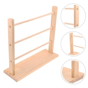  Cinta de madera maciza estante de almacenamiento pulsera estante de exhibición brazalete soporte - Imagen 1 de 12