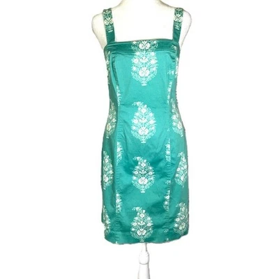 Jones New York Dress size 10P Knee Length Sleeveless Stretch Petite green - Image 1 of 4