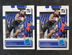 Kyren Williams RC 2 Card Lot 2022 Donruss 347 Rams NFL Football Card - Picture 1 of 4