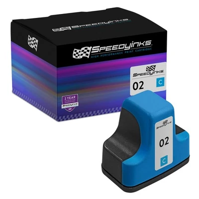 SPEEDY Replacement HP 02 Ink Cartridge C8771WN Cyan PhotoSmart C5180 C6180 C6280 - Image 1 of 4