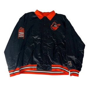 Vintage Baltimore Orioles Jacket MLB Satin Cooperstown Collection Reversible - Picture 1 of 7