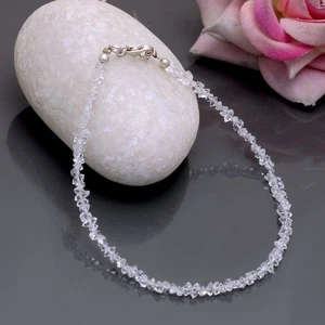 AAA Quality Herkimer Diamond Bracelet, Herkimer Diamond Nuggets Bead Bracelet - Picture 1 of 2