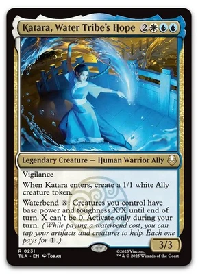Katara, Water Tribe's Hope #231 (NM) TLA Magic MTG - Image 1 of 2