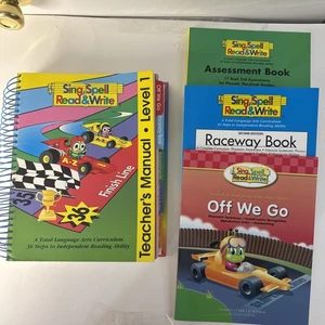 Sing Spell Read & Write Level 1, Grade 1, Teachers Manual, Off We Go, Raceway - Imagen 1 de 11