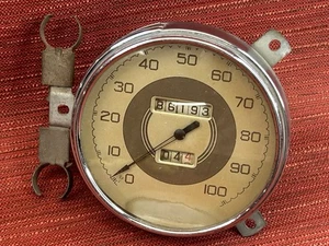 Nice 1937 Ford Standard car speedometer  gauge instrument, flathead hot rat rod - Picture 1 of 15