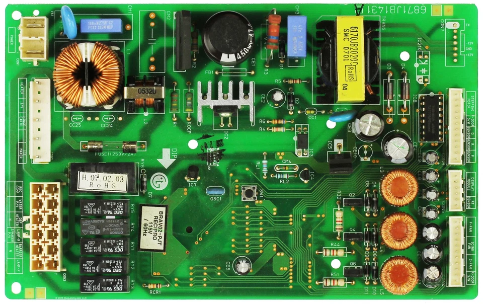 LG Refrigerator 6871JB1431A Main Board - Image 1 of 2