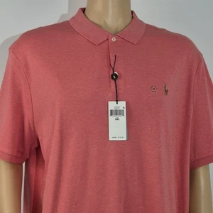 Polo Ralph Lauren Men's Polo Shirt Size XXL Pink Salmon Short Sleeve (60) - Picture 1 of 12