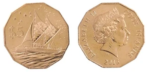 Islas Cook 5 dólares, 2015, N #73329, como nuevo X 10 piezas - Imagen 1 de 4