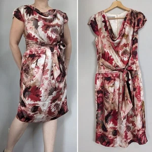 Anthea Crawford Sz 14 Silky Sleeveless Dress - Picture 1 of 5