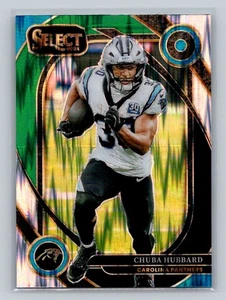 2024 Panini Select #238 Chuba Hubbard Black & Green Prizm Shock - Bild 1 von 2