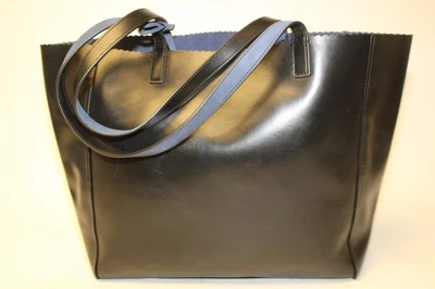 Banana Republic NEW Womens Large Black Leather Shopper Tote Shoulder Bag  - Image 1 of 4