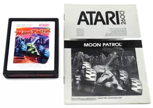 Moon Patrol (Atari 2600, 1983) By Atari (Cartridge & Multilingual Manual) NTSC - Picture 1 of 10