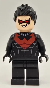 LEGO DC Batman Nightwing Red Eye Holes Minifigure Minifig sh0085 Used - Picture 1 of 2