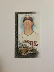 Josh Winder RC 2022 Topps Allen & Ginter Mini Black Variation SP Rookie #294 - Picture 1 of 2