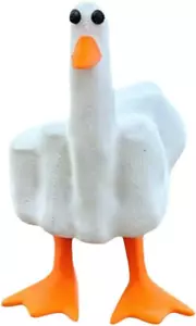 Funny Middle Finger Resin Garden Statue, Home Decoration Sculpture for Office De - Picture 1 of 12