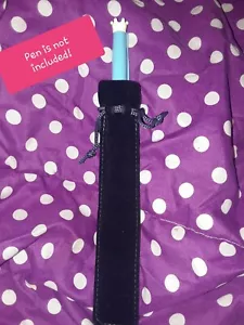 Luxurious Black Velvet Pen Pouch - for ballpoint or fountain pens! BRAND NEW! - Picture 1 of 4