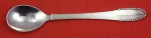 Beaded by Georg Jensen Sterling Silver Coffee Spoon Ovoid 4 1/2" Heirloom - Picture 1 of 2