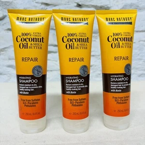 PACK OF 3 Marc Anthony Coconut Oil & Shea Butter REPAIR HYDRATING SHAMPOO 8.4 oz - Picture 1 of 4