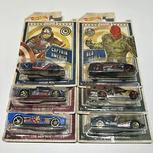 Hot Wheels 2018 Pop Culture Marvel conjunto completo de 6 autos - Imagen 1 de 19
