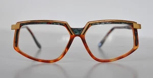 Cazal Vintage Eyeglasses - NOS-Model 337- Col.703 -Gold, Amber & Malachite Green - Picture 1 of 3