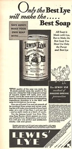 VINTAGE 1932 LEWIS LYE POULTRY FARMING PRINT AD - Picture 1 of 1