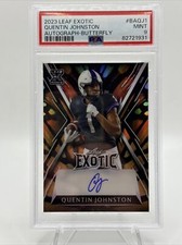 2023 Leaf Exotic Quentin Johnston Autograph Butterfly 2/3 Rookie LA Chargers RC