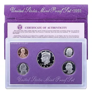 1991 Proof Set U.S. Mint Original Government Packaging OGP Collectible - Picture 1 of 1