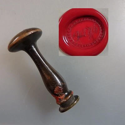 Petschaft Holz gedrechselt Siegel Gerzsh um 1830 - 1910 (41576) - Bild 1 von 3