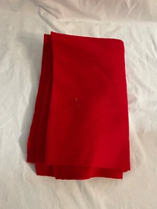 Red Felt - Approximately 30" x 74" - One Piece - Picture 1 of 1