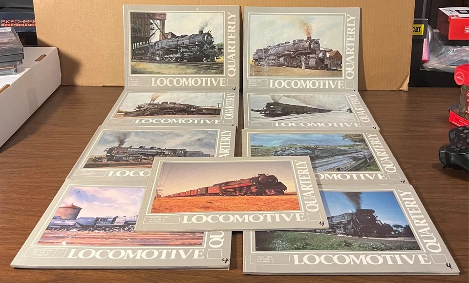 Lot of (9)- Locomotive Quarterly Magazine issues 1976-1984  - GUC/intact/clean Foto 1 de 4