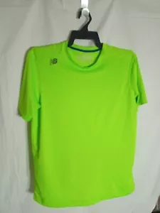 New Balance Nbdry Small Shirt Lime Green Free Post - Picture 1 of 5