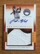 2013 Leaf Power Showcase Jersey Autographs Bronze #JH1 Jordan Hand #'d /50