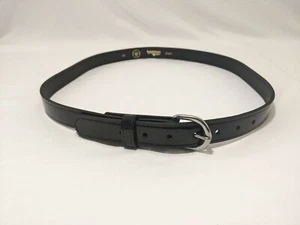 BOSTON CUERO 6581 1” CINTURÓN OFF DUTY TALLA 28 CLARINO PLATA HEBILLA - Imagen 1 de 2