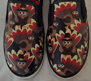 VANS or generic Thanksgiving Turkey Shoes Custom Hand Detailed Women's or mens - Picture 1 of 1