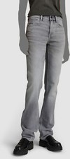 $162 G Star Raw Women's Gray Slim Straight-leg Denim Jeans Pants Size 27W 28L
