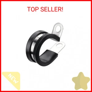 LOKMAN 20 Pack 1 Inch Stainless Steel Cable Clamp, Rubber Cushioned Insulated Cl - Picture 1 of 1